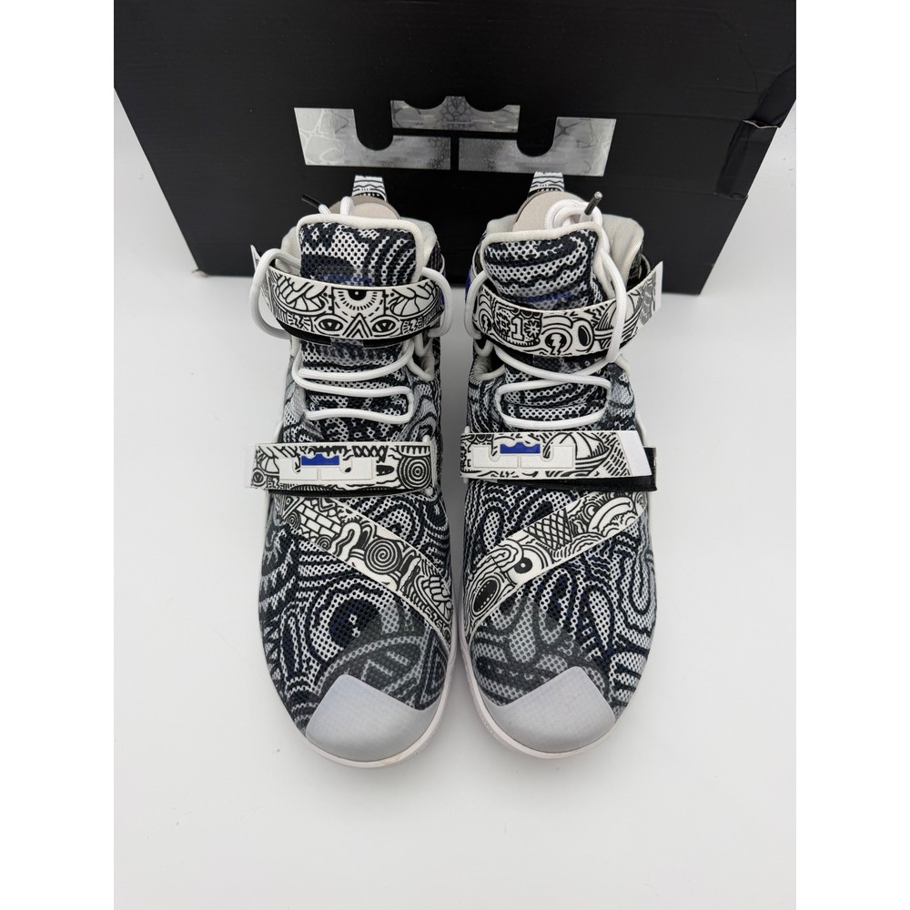 Nike LeBron Soldier IX LMTD Freegums Black White Concord 810803-014 Mens Size 11 - Picture 2 of 7